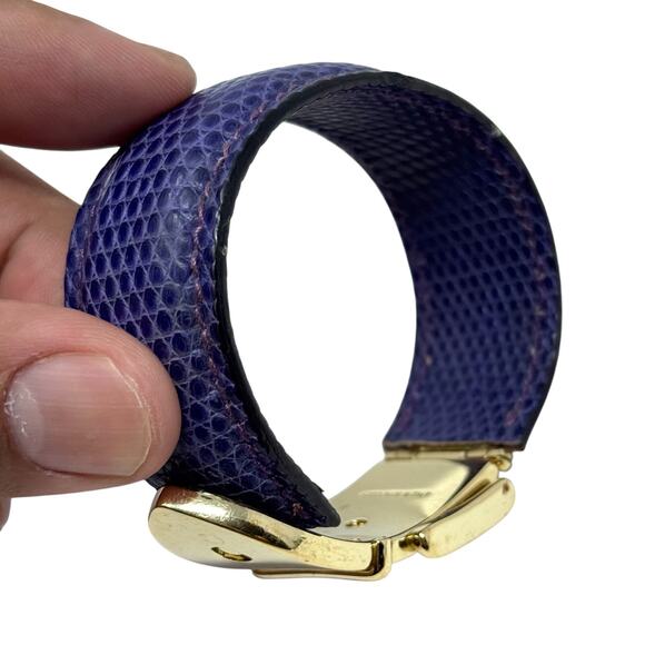 Gucci Purple Lizard Bracelet - Picture 9 of 16